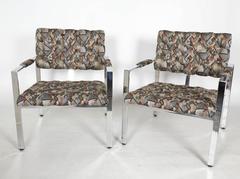 Pair of Milo Baughman Lounge Chairs