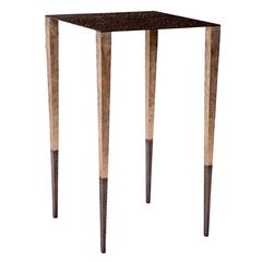 "Upaya" Hand-Hammered Bronze Side Table by Aurelien Gallet 6