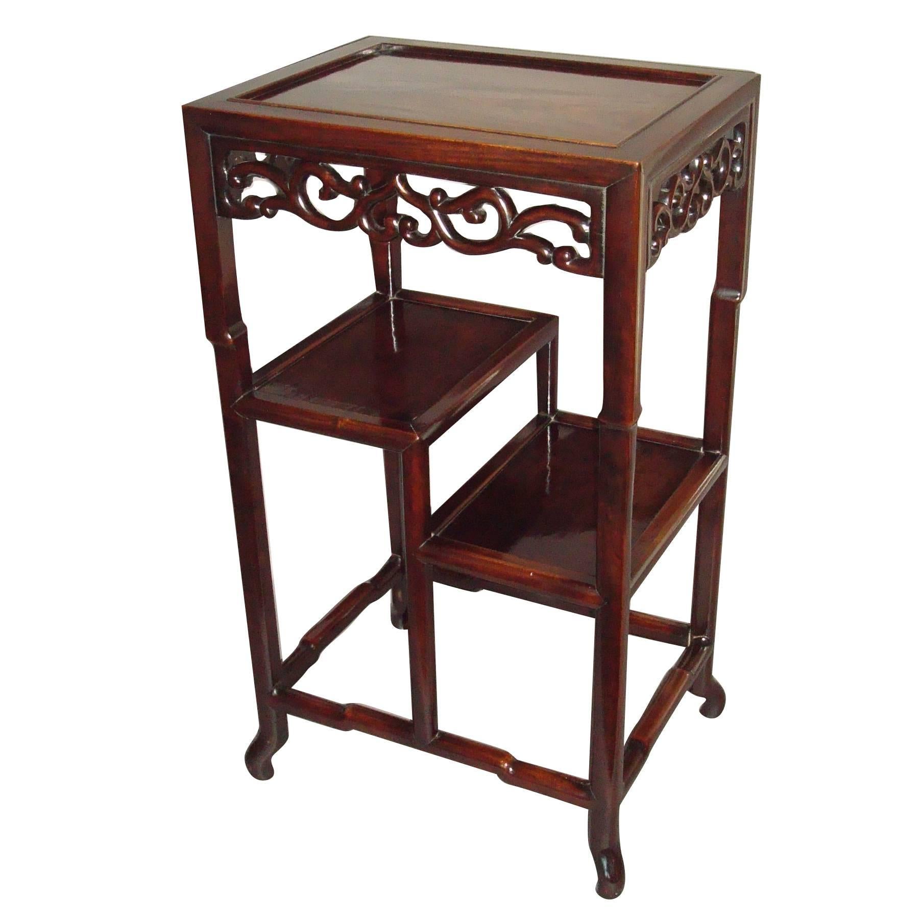 19th Century Chinese Hongmu Stand For Sale
