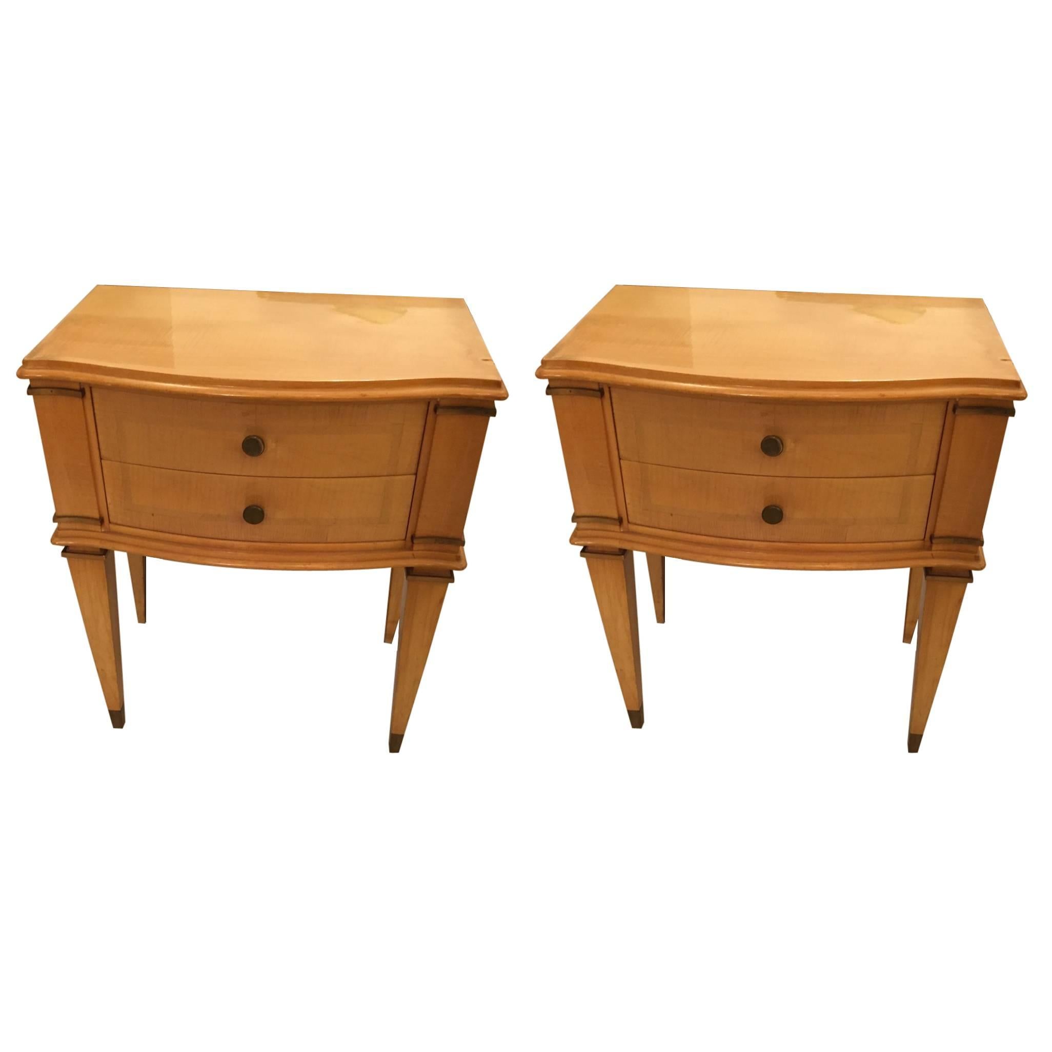 Pair of Andre Arbus Style End Tables,  circa 1940 For Sale
