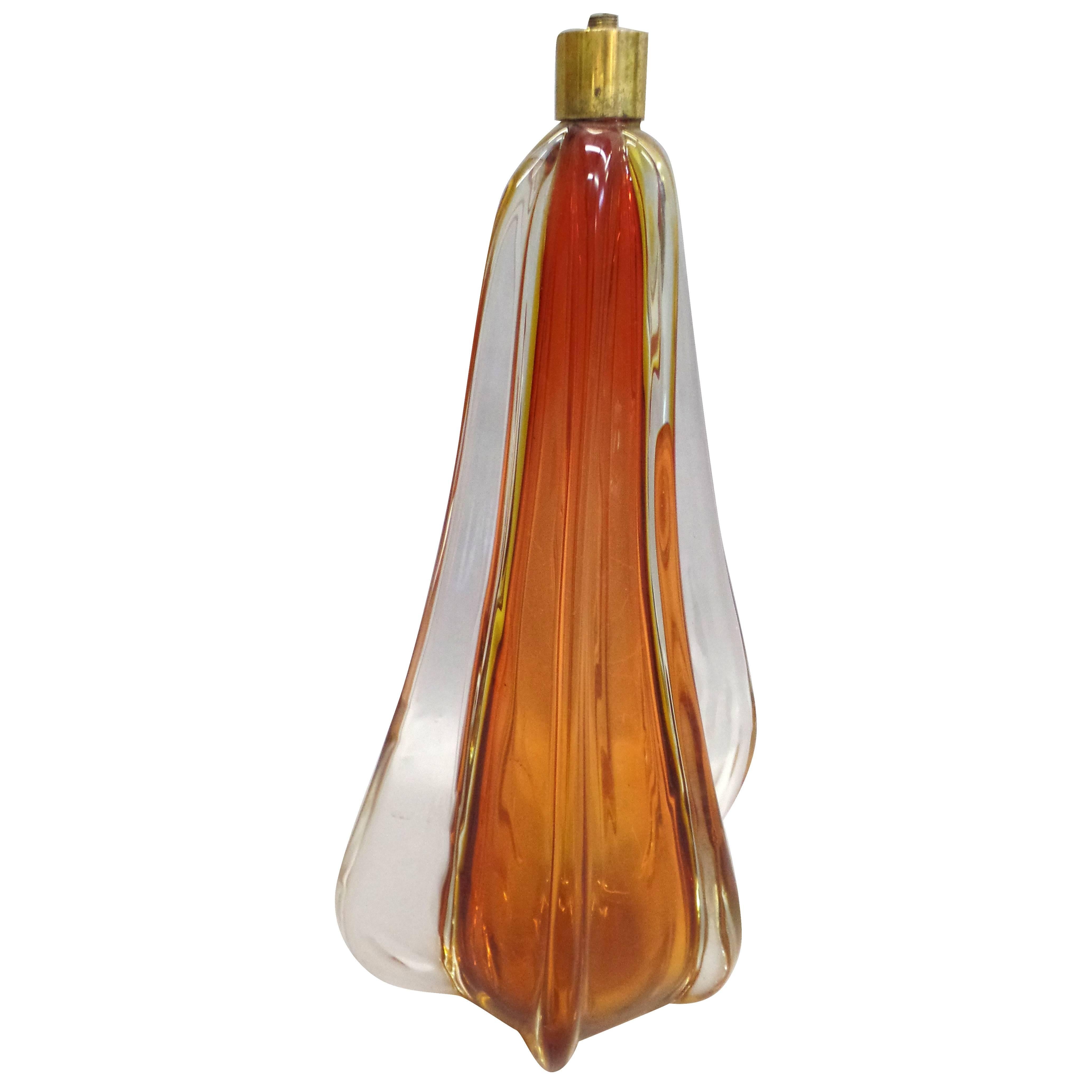 Handblown Mid-Century Modern Murano / Venetian Glass Table Lamp Base by Seguso