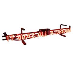 Neon Sign "I Used to Read Word Up! Magazine" by Mega 8