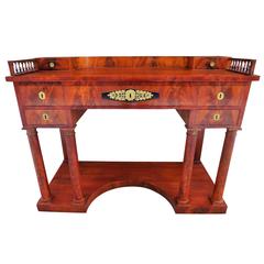 Swedish Empire Writing Desk in Cuban Mahogany Early 19th Century 12