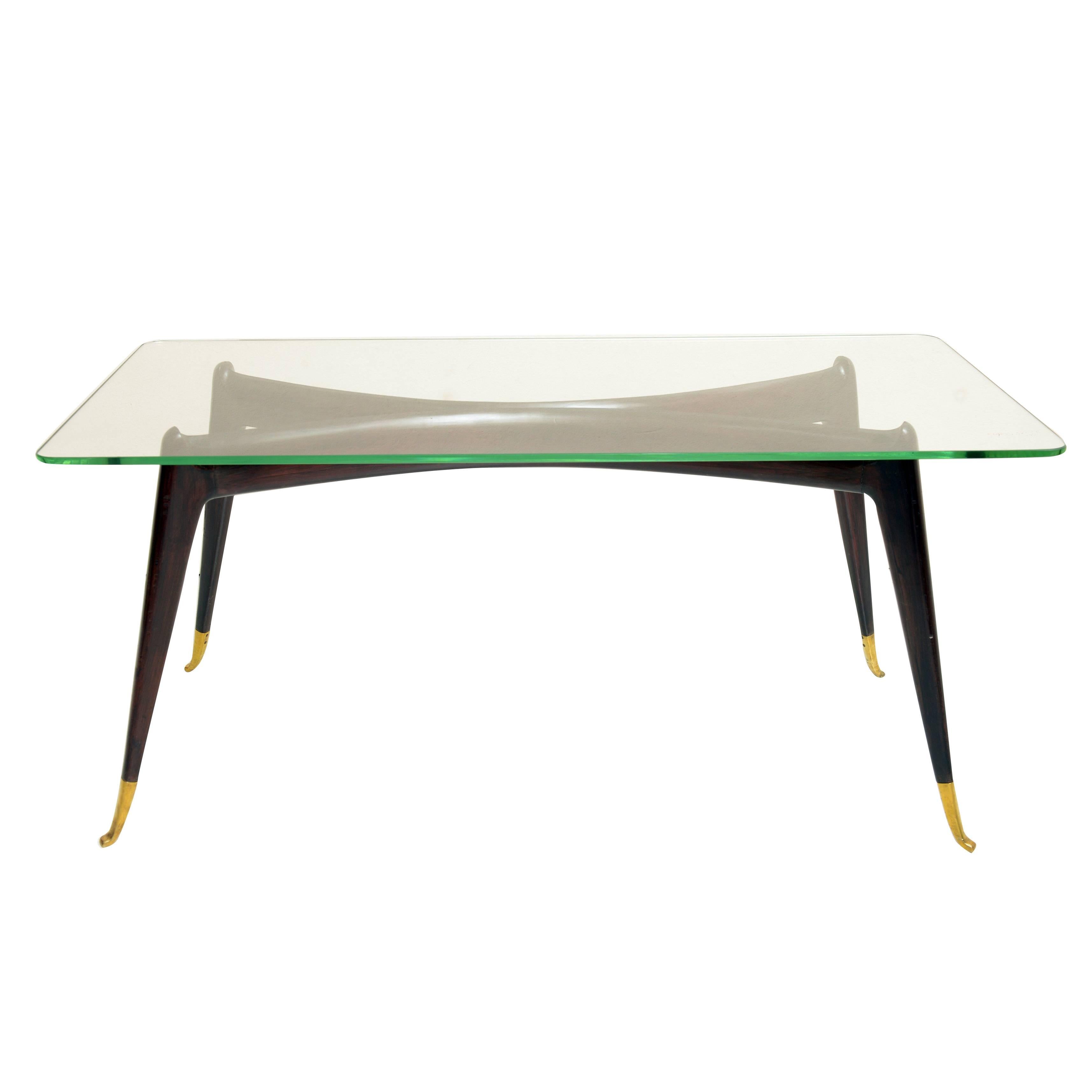 Mid century Italian 1950's coffee table Gio Ponti style.