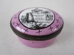 18th Century English Bilston Enamel Snuff Box