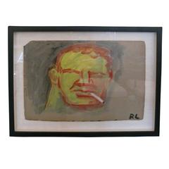 Robert Loughlin Painting, Initialed 7