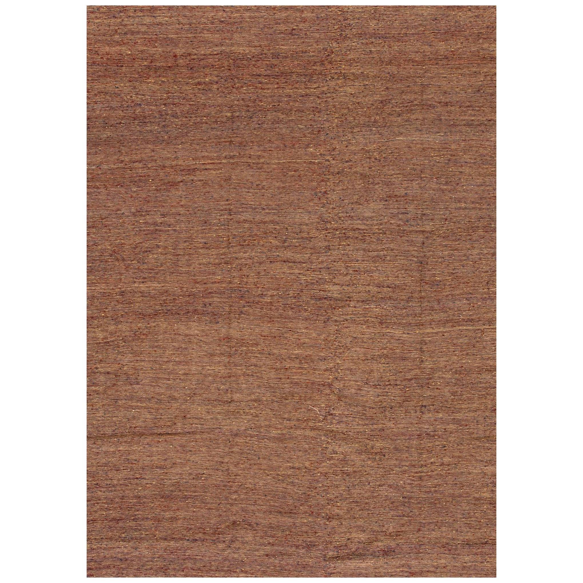 21st Century Brown Persian Kilim Area Rug, 9.10x12.1 For Sale at 1stDibs