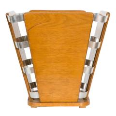 Art Deco Waste Paper Basket by Jacques-Emile Ruhlmann