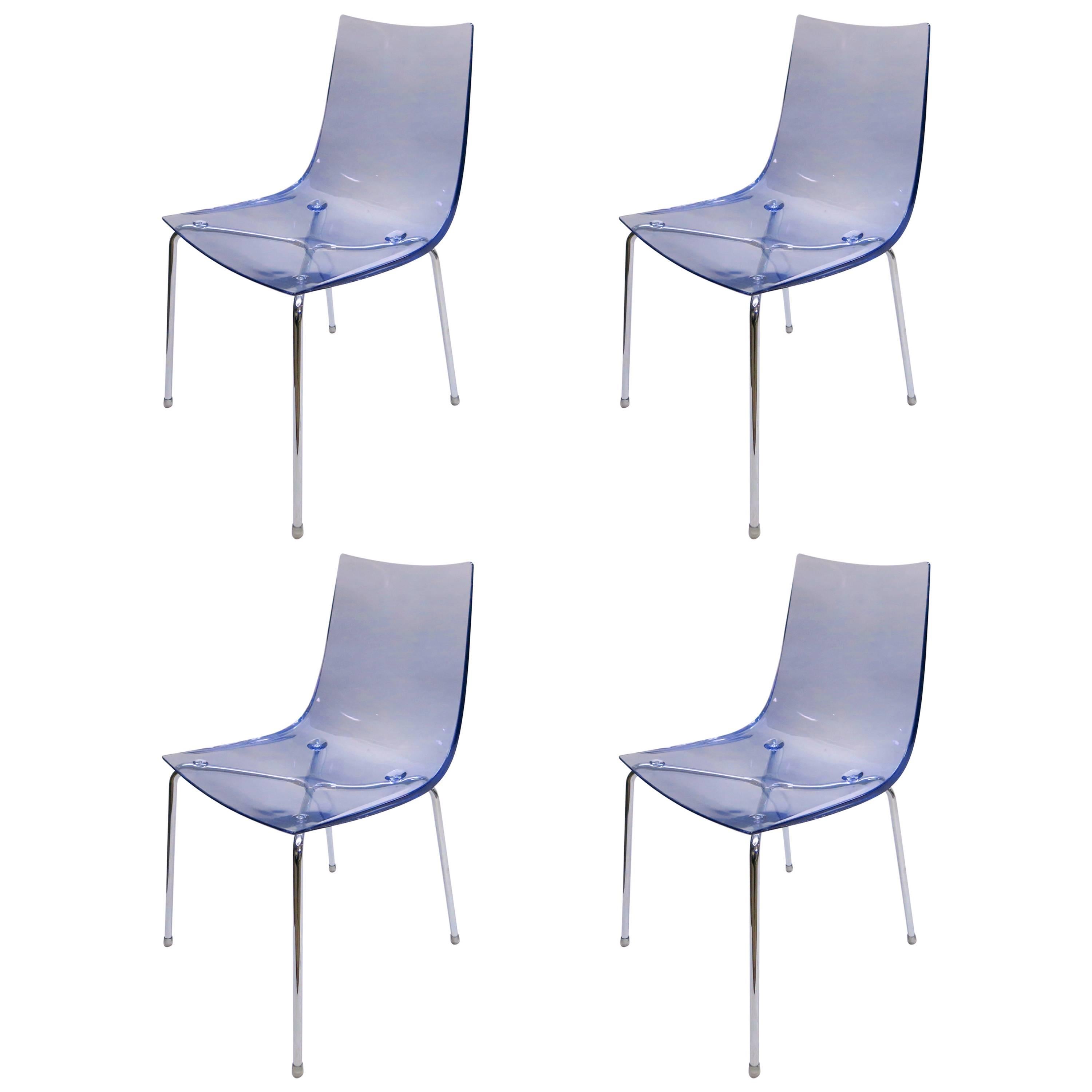 Set di quattro sedie da pranzo di Roberto Foschia, 2007 Made in Italy