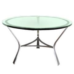 Glass Top Dining Table by John Vesey