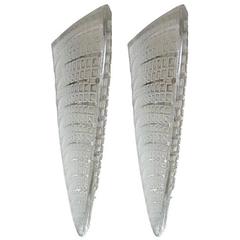 Pair of "Fougers" Art Deco Wall Sconces by Rene Lalique 12