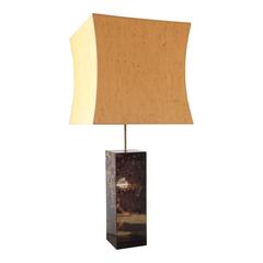 Large Laque D'ambre Table Lamp in Style of Maison Jansen, France, 1970s 12