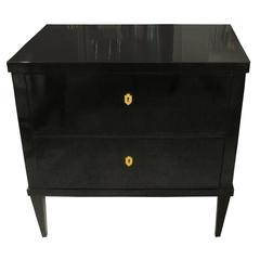 Ebonized Louis XVI Style Chest/Commode on Tapered Legs 2