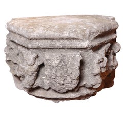 Used Rare 16th Century Architectural Stone Capital from France