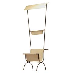 Mid-Century Black and White Mathieu Matégot Kite Shaped Floor Lamp 4