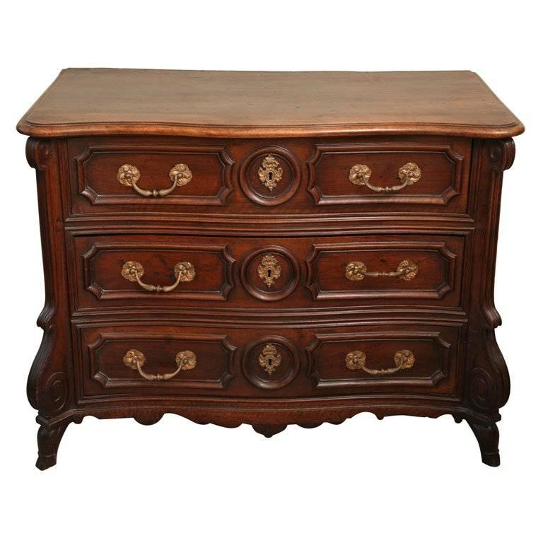 Walnut French Commode Mazarine Late 17th Century