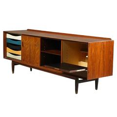 Arne Vodder Low Brazilian Rosewood Sideboard