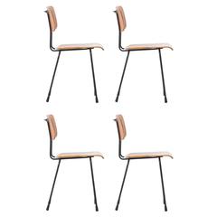 Vintage A R Cordemeijer 1262 Gispen chairs, Netherlands 1959