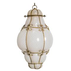 Italian Hand Blown Murano Lantern 11