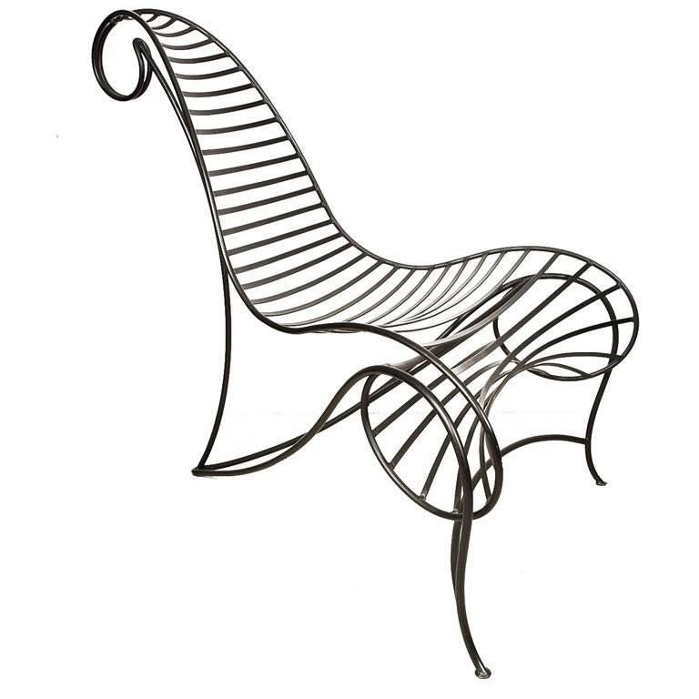 Andre Dubreuil Iron Spine Chair For Sale