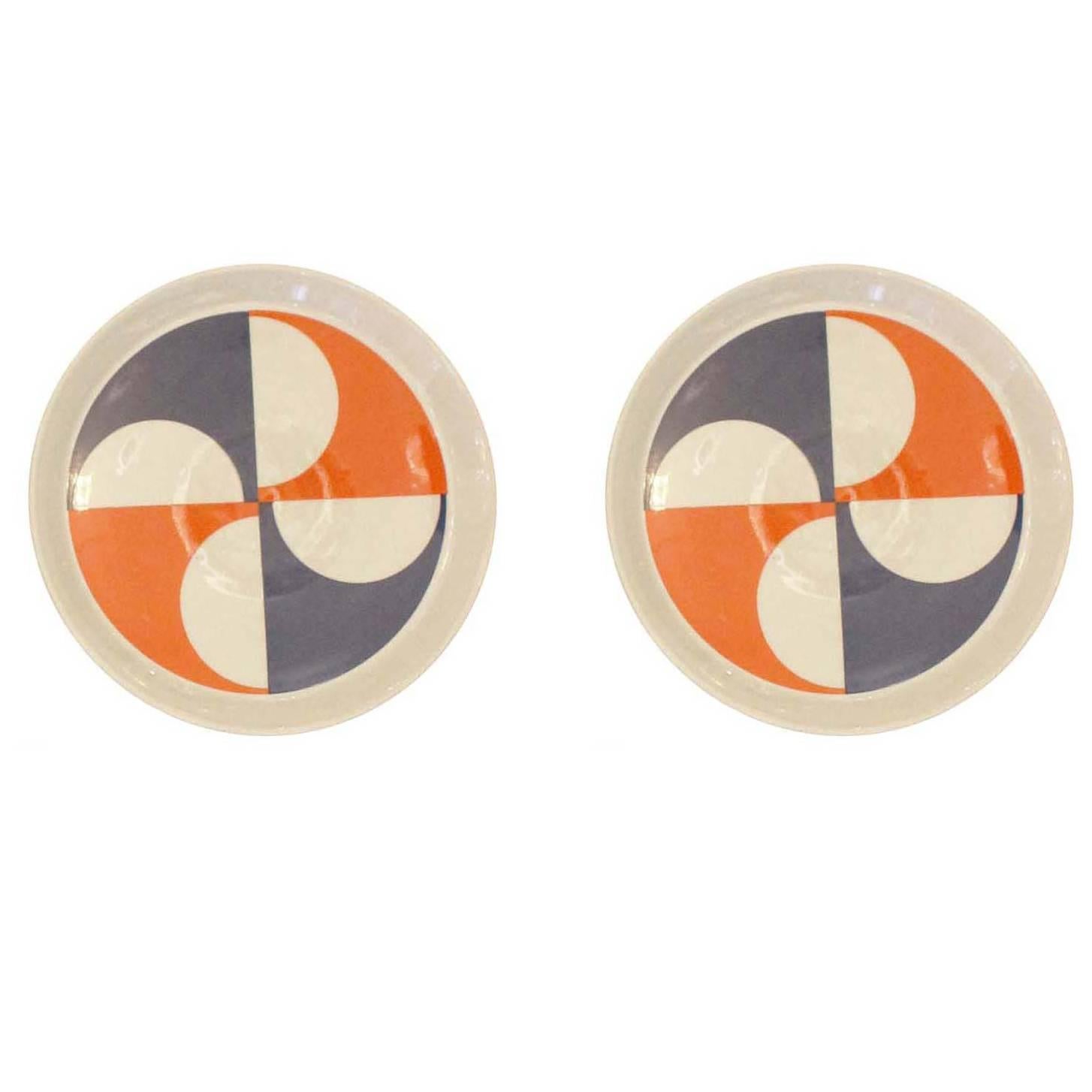 Set of Two Gio Ponti Plates #3, Italy, 1960s