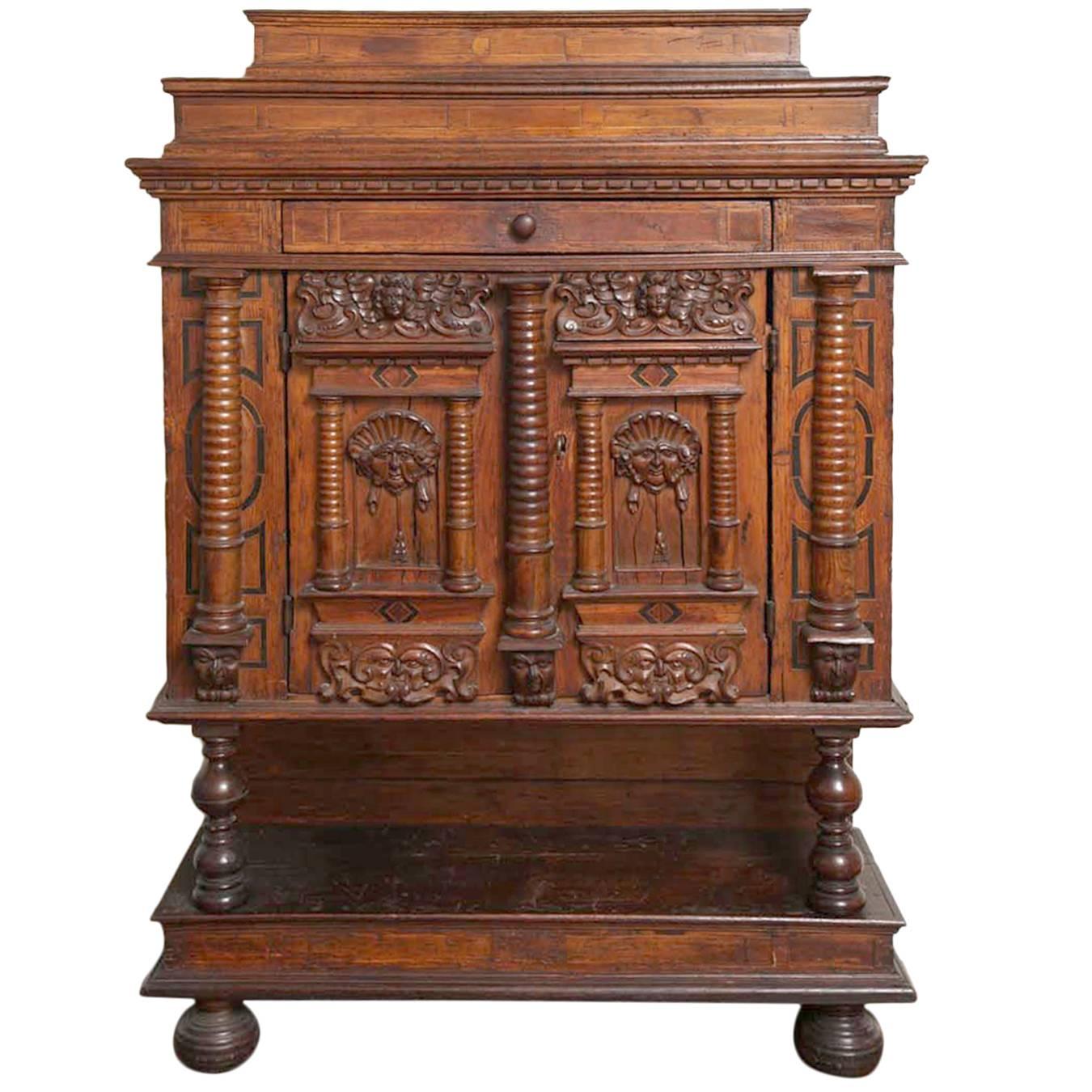 19th Century Baroque Revival Walnut Cabinet