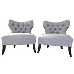Midcentury Pair of Slipper Lounge Chairs, Styled of Billy Haines 6