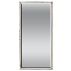 French White Framed Beveled Mirror 8