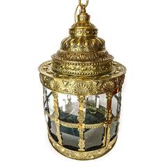 Oversized Dutch 18th Century Brass Lantern, circa 1780