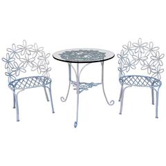 Charming Wrought Iron Patio Chairs and Table