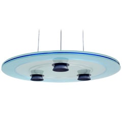 Blue "Aurora" Pendant by Perry King and Santiago Miranda for Arteluce