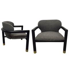 Pair of Sculptural Lounge Chairs 12