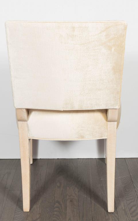 Eight Dining Chairs in White Oak for Schmieg and Kotzian by Dorothy