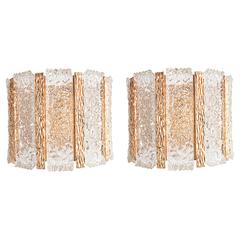 Stunning Pair of Mid-Century Modernist Sconces by Bakalowits & Sohne 12
