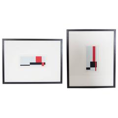 Set of Jo Niemeyer Silk-Screen Prints, Signed and Dated 1980