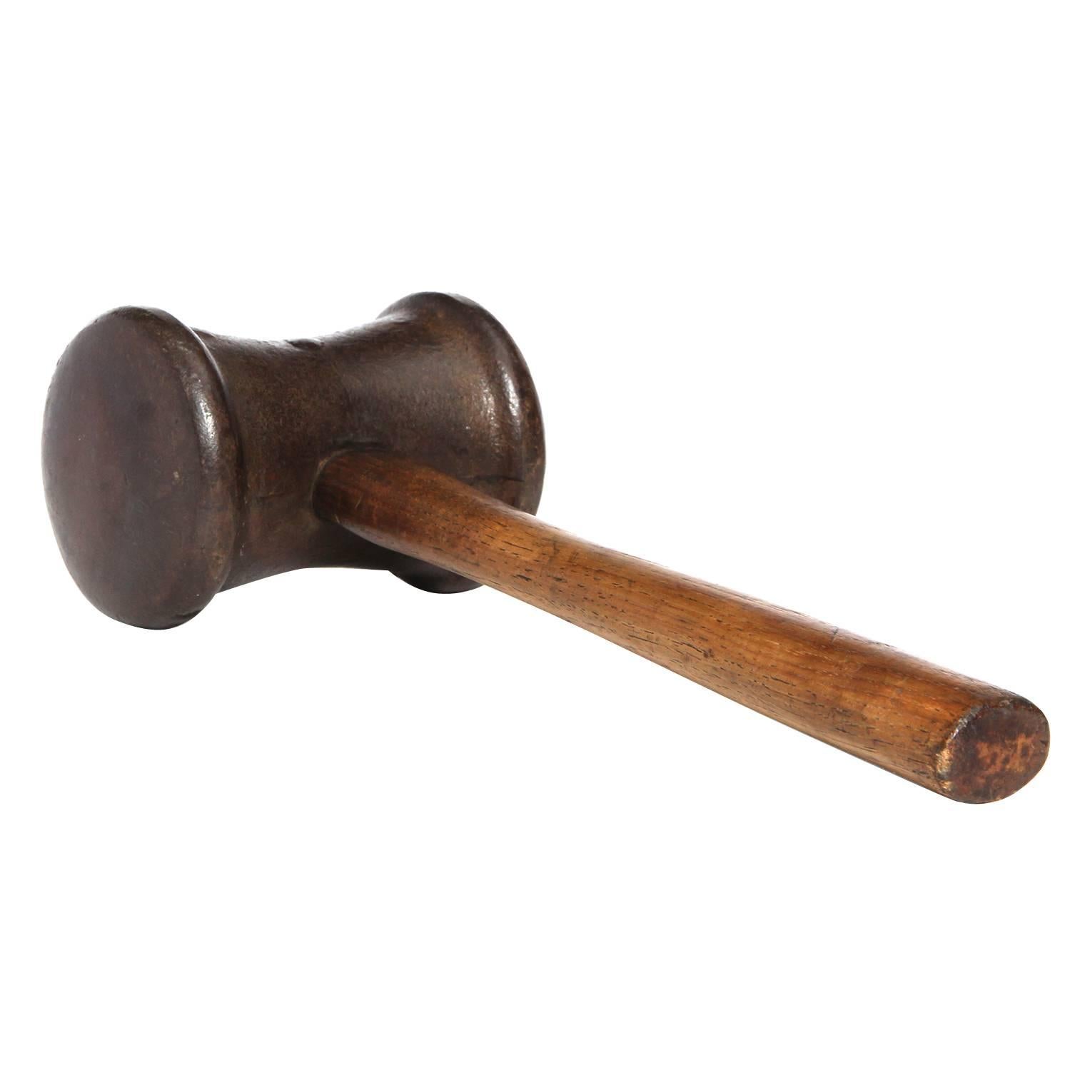 Antique Gold Leafing Hammer For Sale