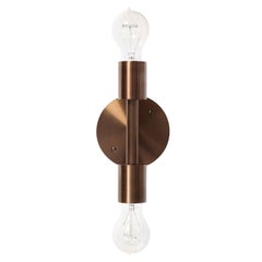 Brass Wall Sconce Double Light Fixture by Wyeth