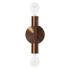 Brass Wall Sconce Double Light Fixture by Wyeth 3
