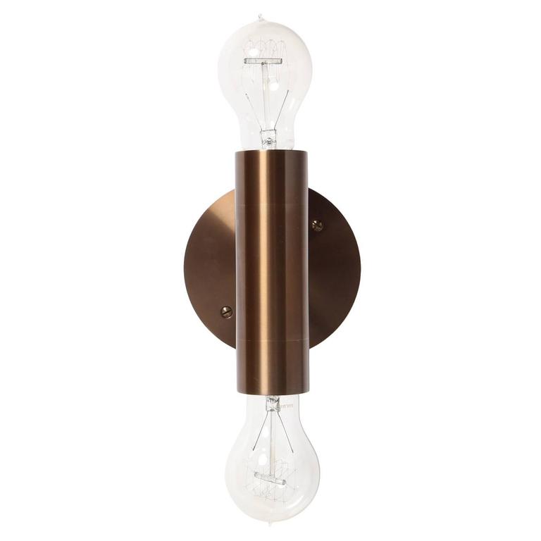 Brass Wall Sconce Double Light Fixture By Wyeth For At 1stdibs Brass Wall Sconce Double Light Fixture By Wyeth For