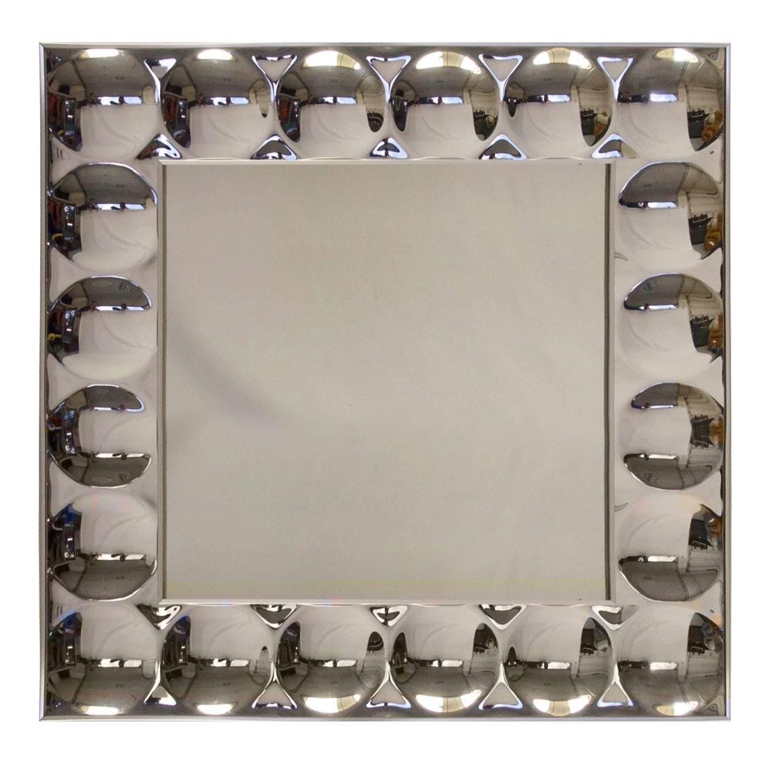 1960s Pop Art Bubble Mirror in the Manner of Verner Panton
