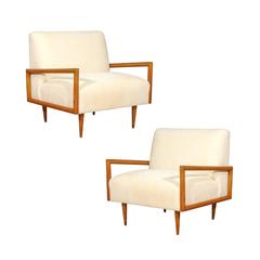 Restored Pair of Maple Cube Loungers in the Style of Paul McCobb 10
