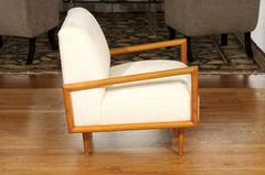 Handsome Restored Pair of Cube Loungers in the Style of Paul McCobb, c 1955