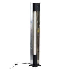 Mirror Chrome Neon Floor Lamp Attributed to Arredoluce