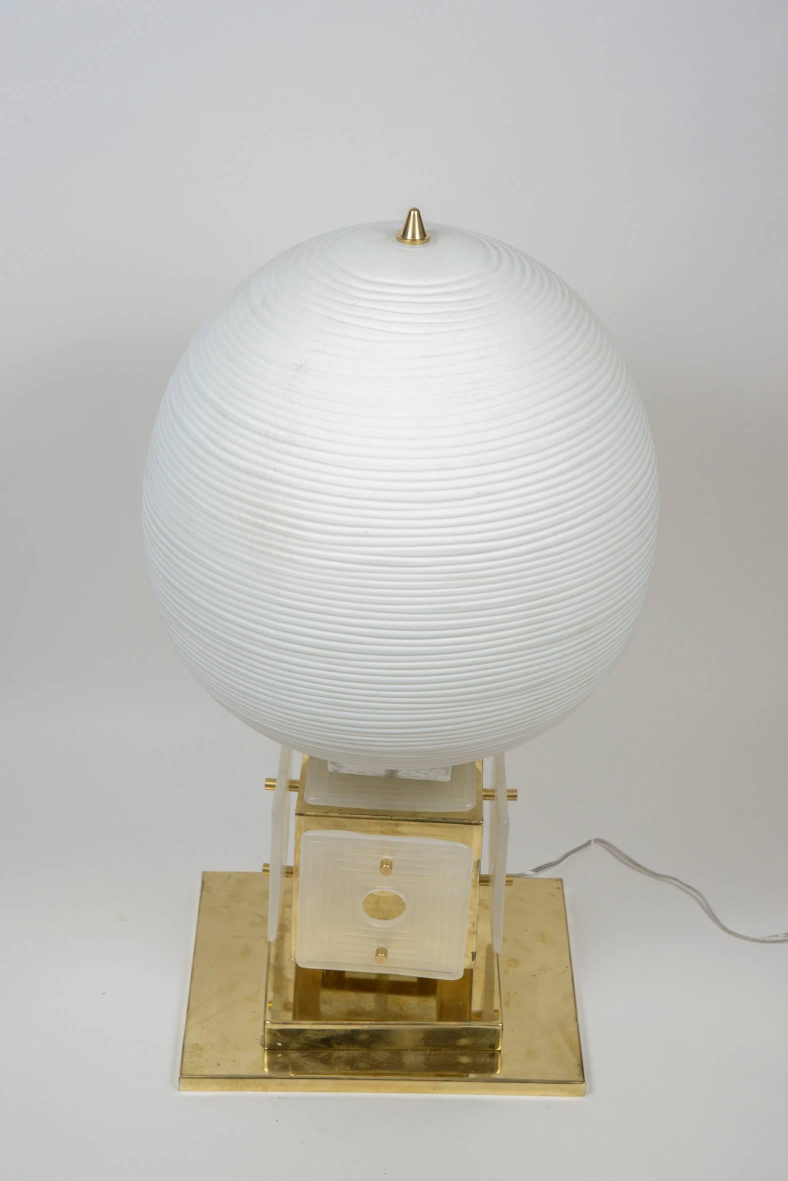 Brass Impressive Tall Table Lamp