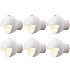 Large Quantity of RAAK Sconces or Wall Lamp in White NOS Original Boxed