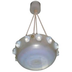 Vintage French Art Deco Chandelier by Rene Lalique "Madagascar"