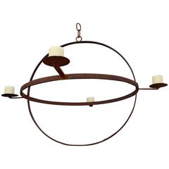 Industrial Wheel Candle Chandelier 11