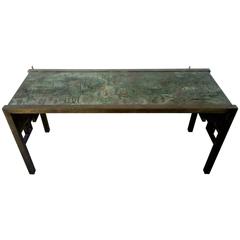 Bronze Console Table by Philip and Kelvin Laverne