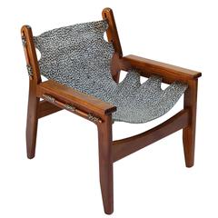 1970s Kilin Brazilian Caviuna Armchair by Sergio Rodriguez