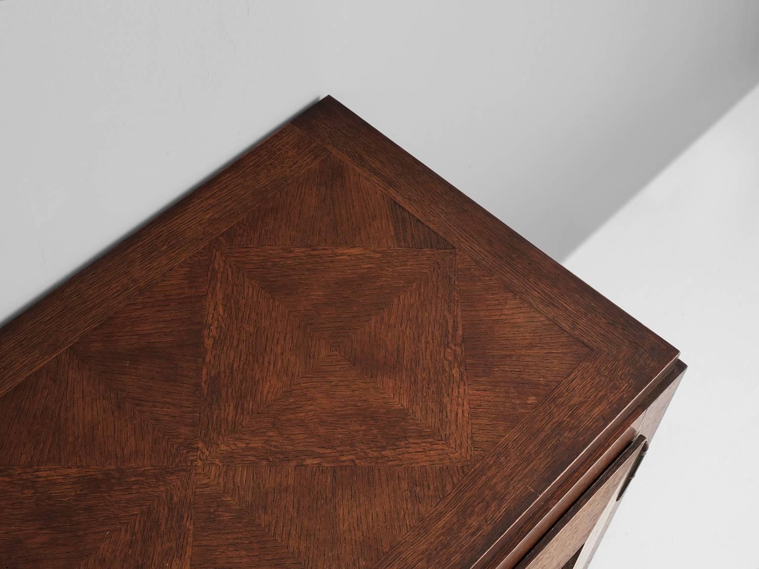 Gaston Poisson Credenza in Oak In Excellent Condition In Waalwijk, NL